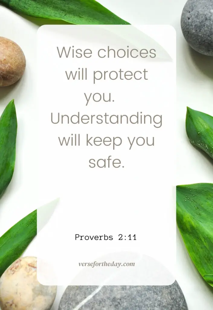 Proverbs 2:11 NLT