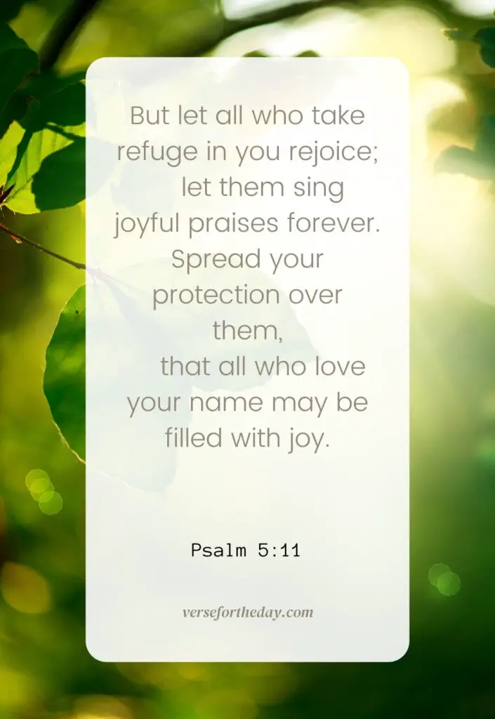 Psalm 5:11 NLT