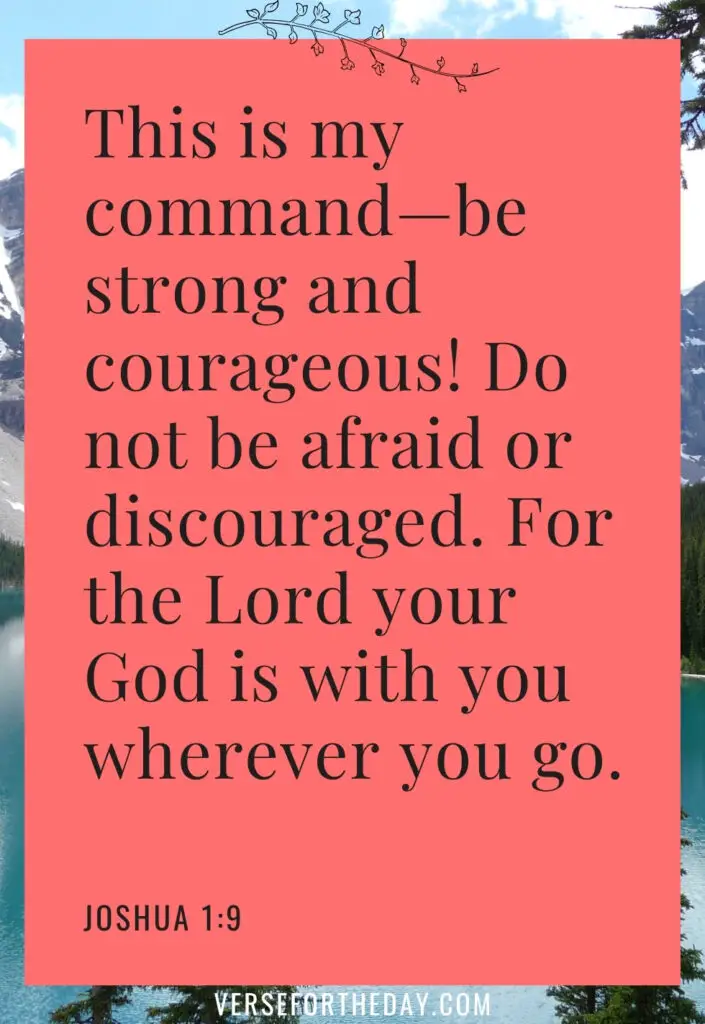 Quote on Joshua 1:9 NLT