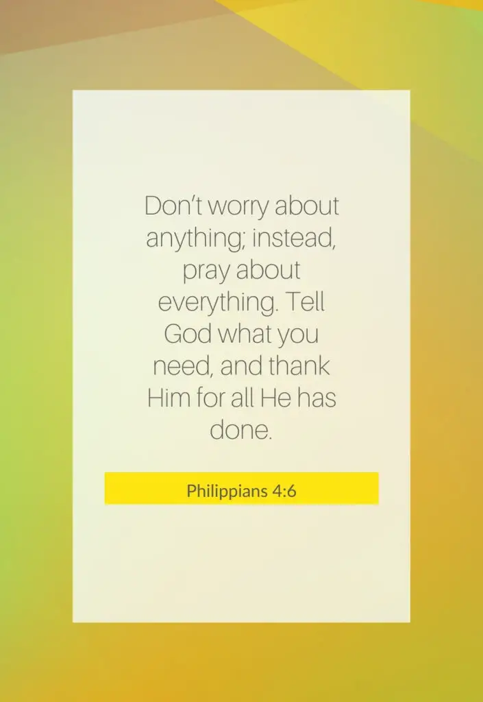 Quote on Philippians 4:6