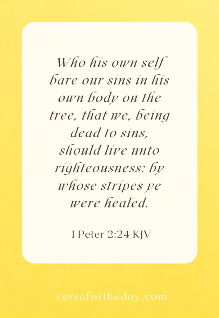 Quote on 1 Peter 2:24
