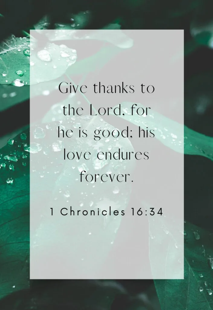 Quote on 1 Chronicle 16:34