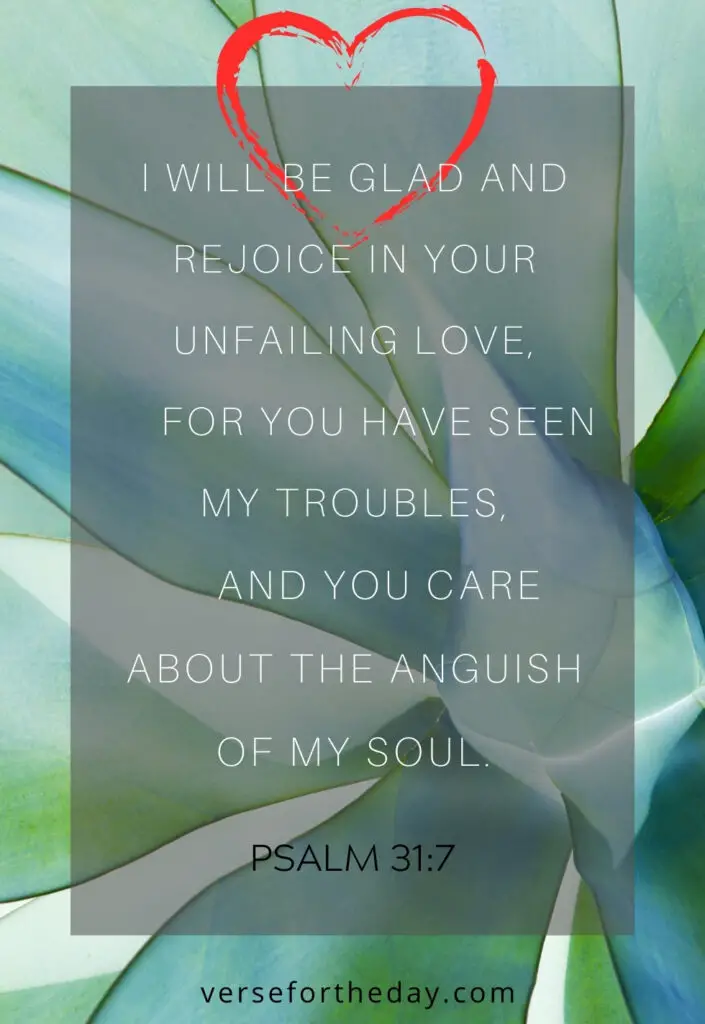 Quote on Psalm 31:7