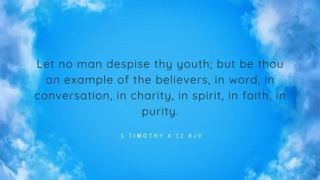 Bible Verse of the Day - 1 Timothy 4:12 KJV