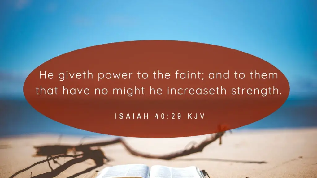 Bible Verse of the Day - Isaiah 40:29 KJV