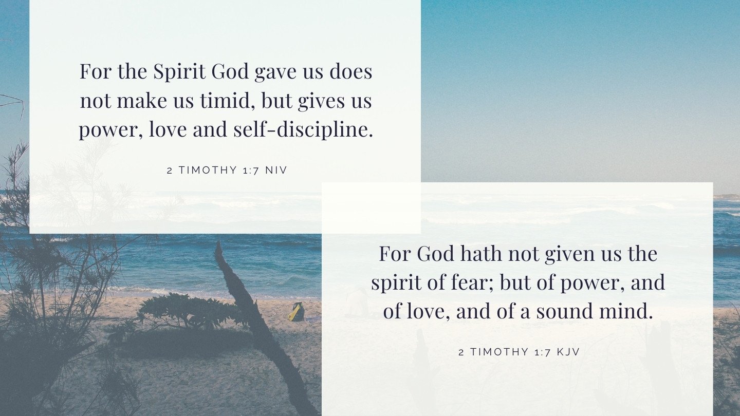 sermon on 2 timothy 1 verse 7
