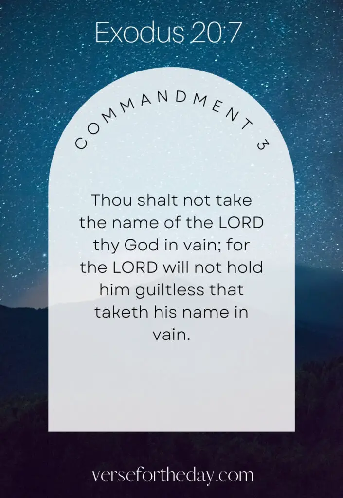 Commandment No. 3