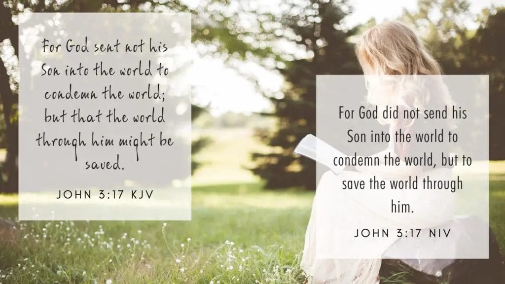 John 3:17 KJV and NIV