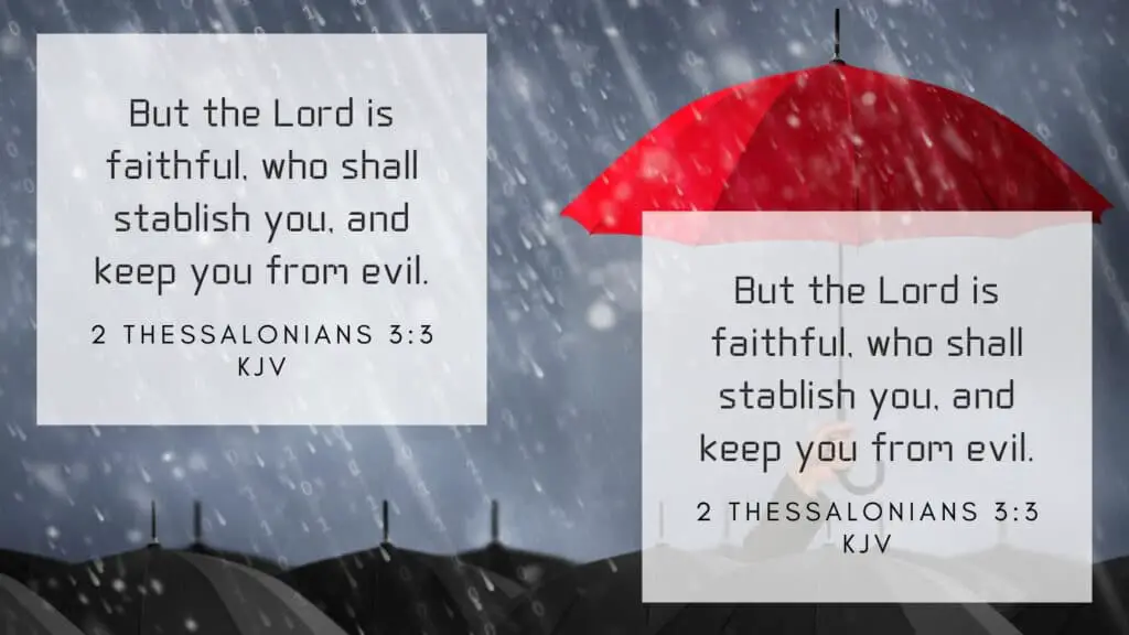 Bible Verse of the Day - 2 Thessalonians 3:3 KJV and NIV