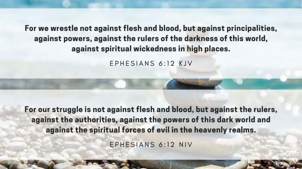 Bible Verse of the Day - Ephesians 6:12 KJV and NIV