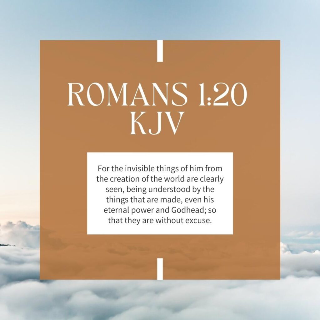 bible verse and scripture of the day kjv from romans one twenty