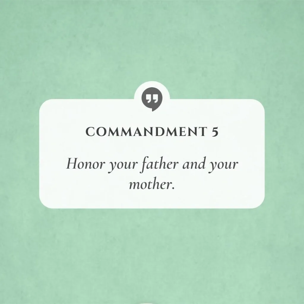 the ten commandments - 5