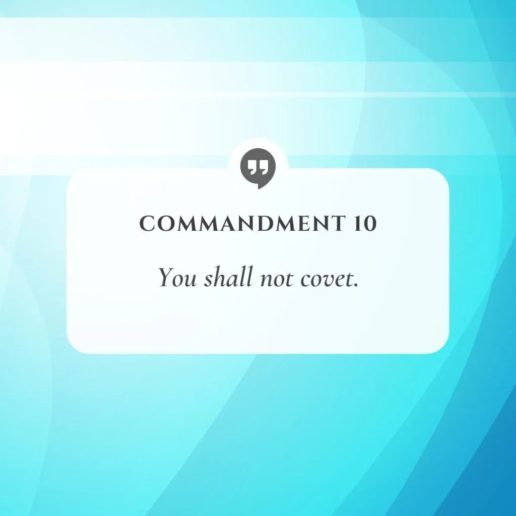 the ten commandments - 10