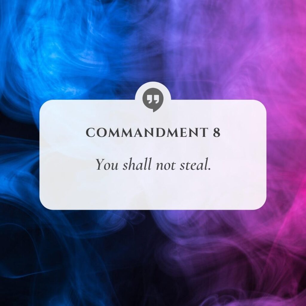 the ten commandments - 8