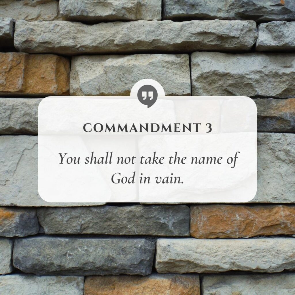 the ten commandments - 3