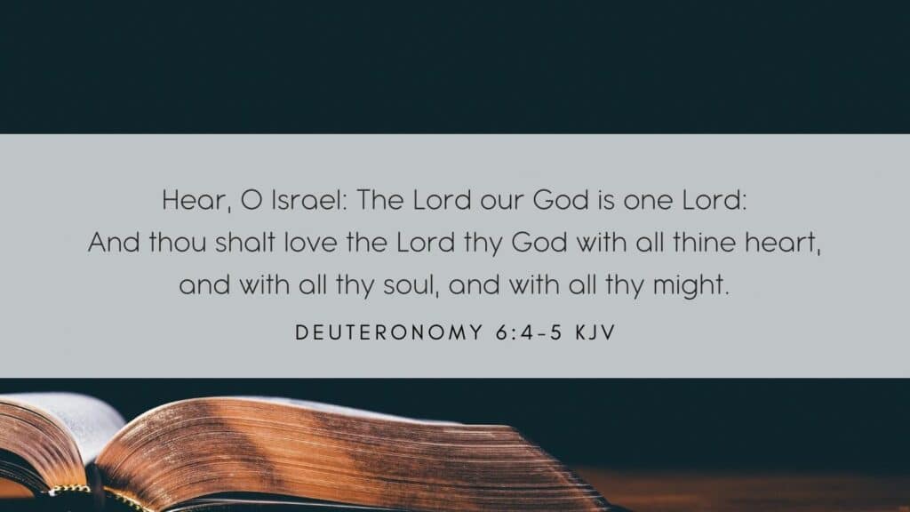 bible verse of the day from deuteronomy chapter six then four to five