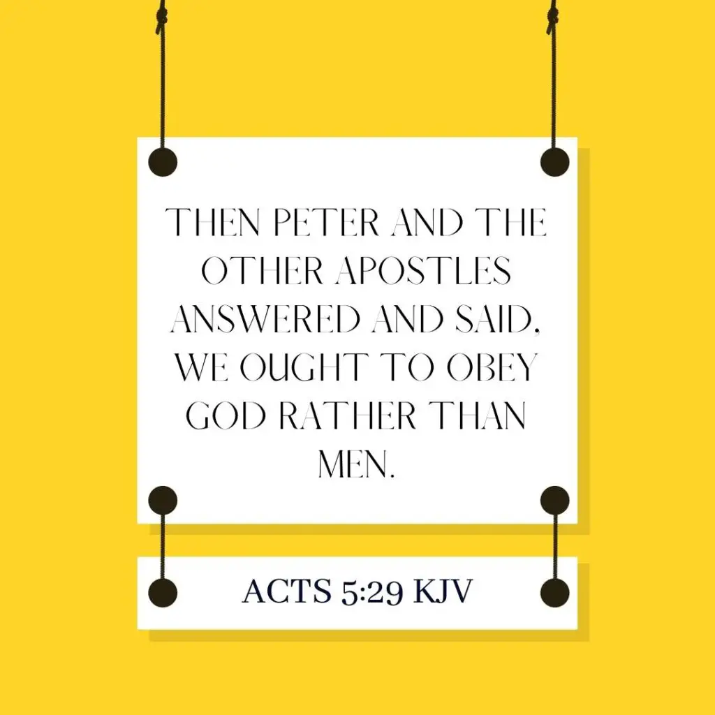 Bible Verse and Scripture of the Day - Acts 5:29 KJV