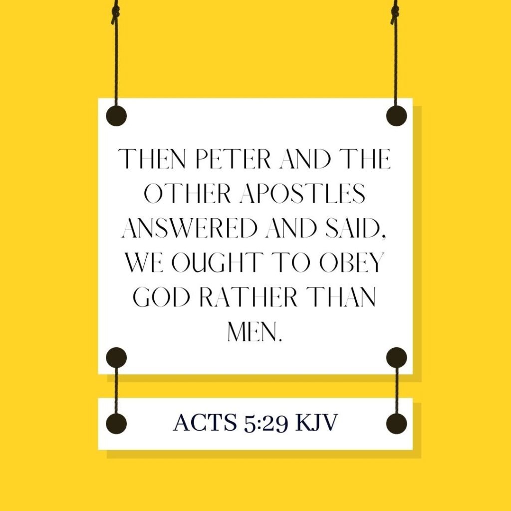 Acts 5 29 Bible Verse Of The Day