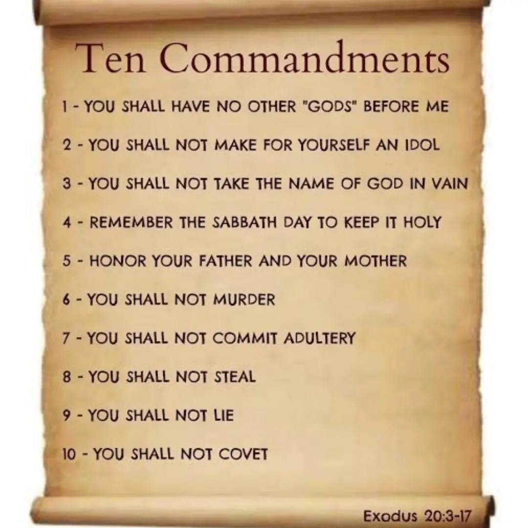 10 Commandments Wall Chart (KJV) stickhealthcare.co.uk
