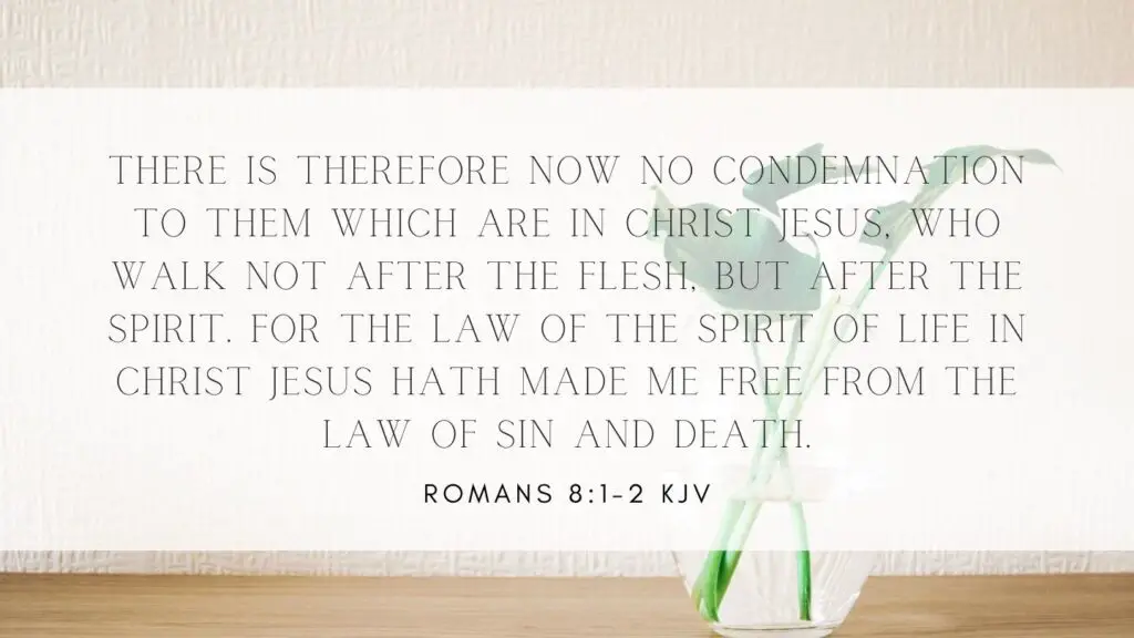 Bible Verse of the Day KJV - Romans 8:1-2