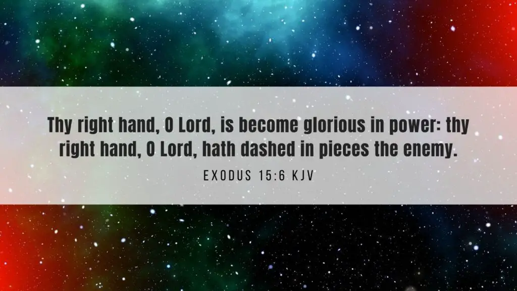 Bible Verse of the Day - Exodus 15:6