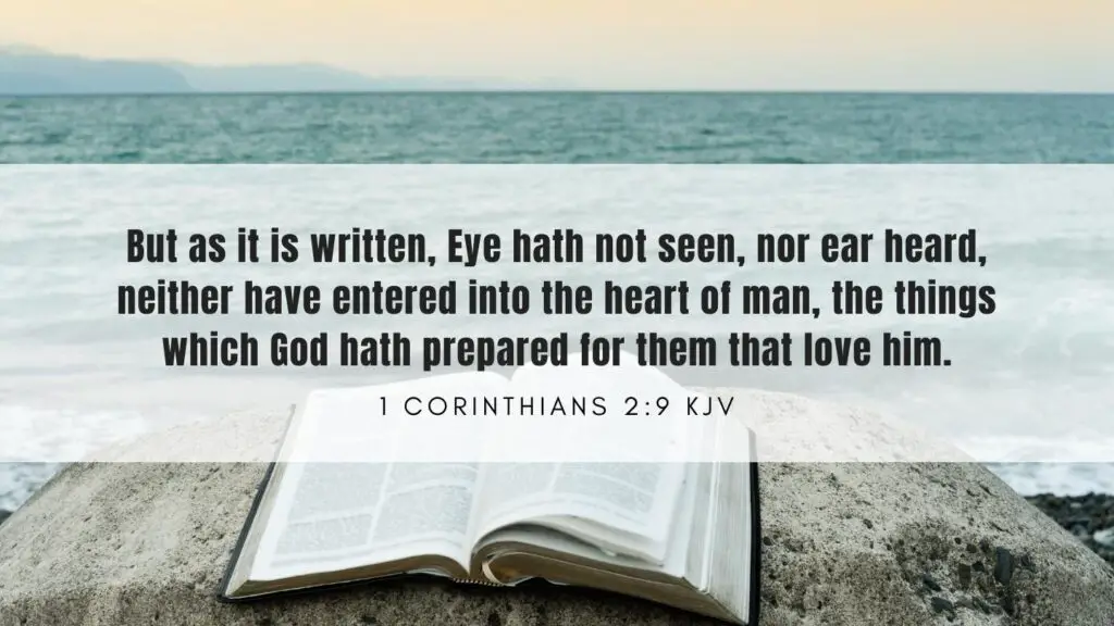bible verse of the day from 1 corinthians 2 verse 9