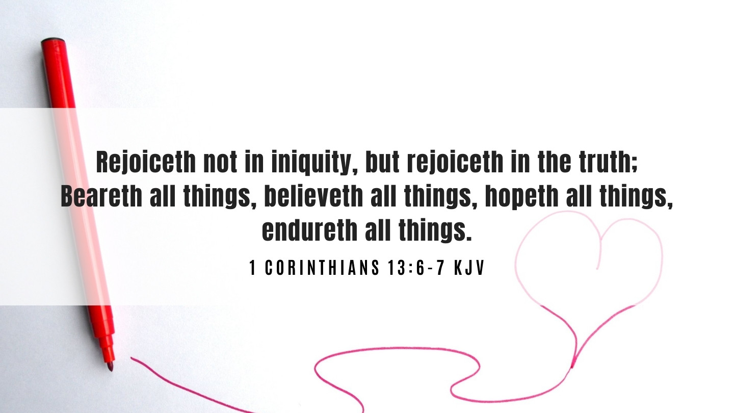 1 corinthians 13 verse 6 meaning