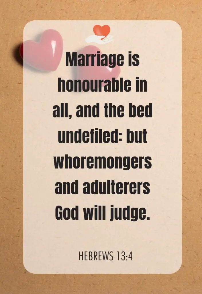 bible verses about marriage from hebrews 13