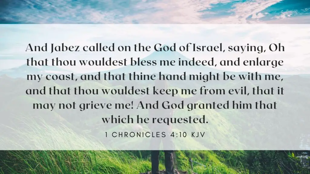 Bible Verse of the Day - 1 Chronicles 4:10 KJV