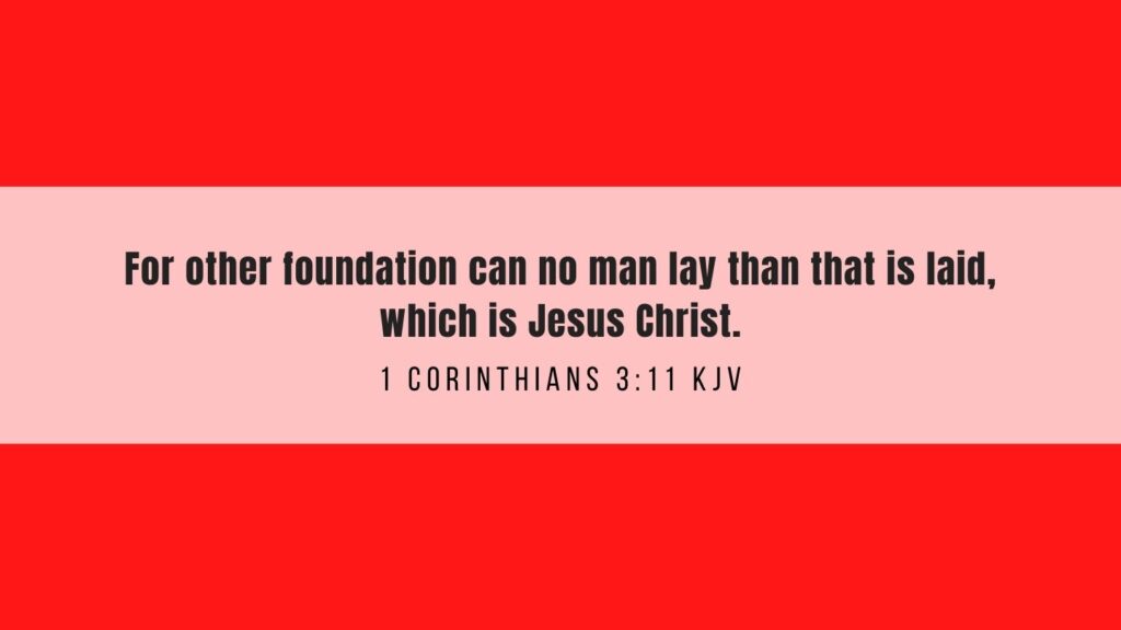 Bible Verse of the Day - 1 Corinthians 3:11 KJV