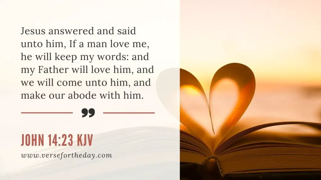 Bible Verse of the Day - John 14:23 KJV