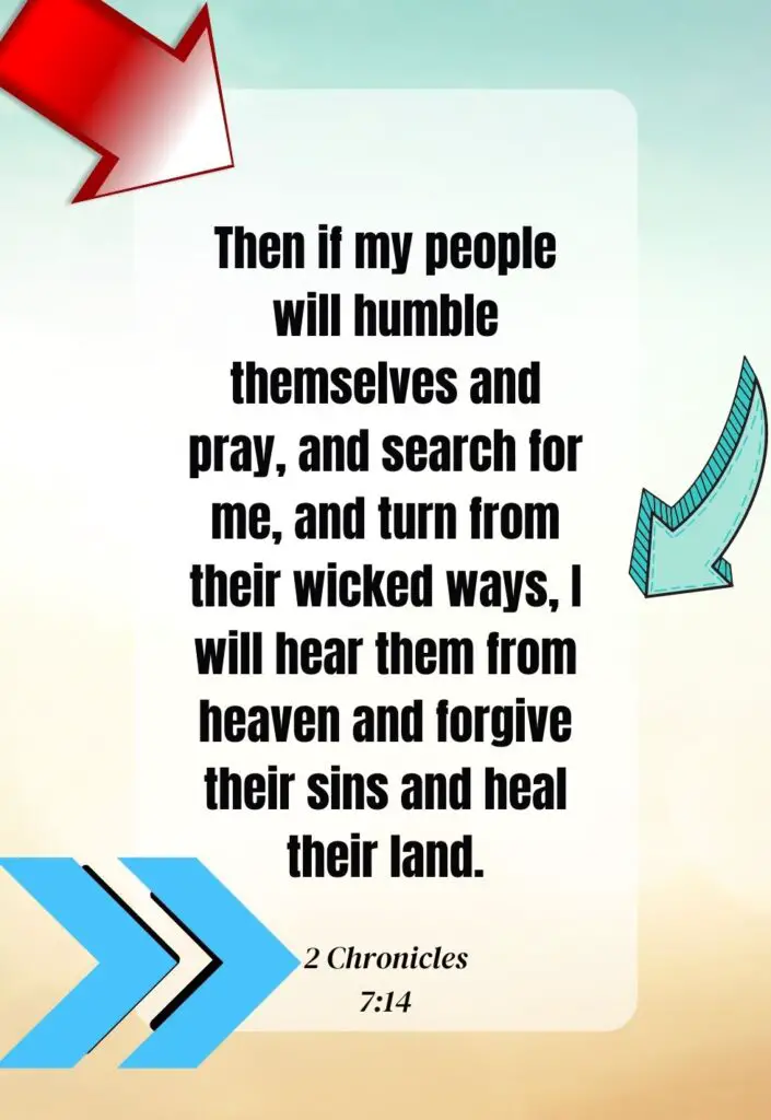 Bible verses about humility - 2 Chronicles 7:14