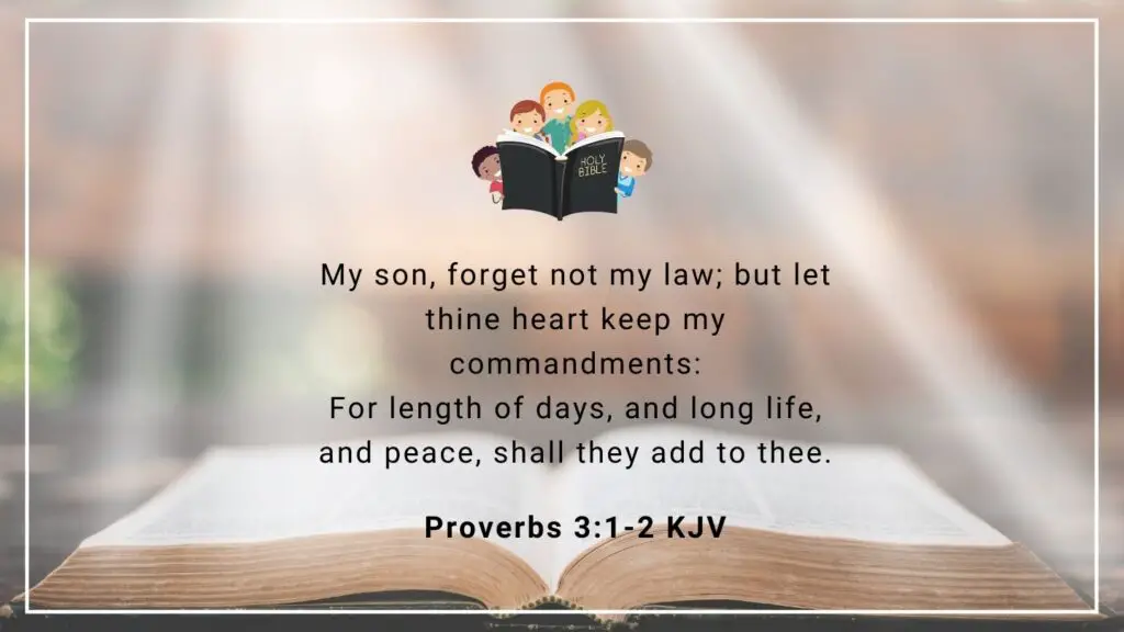 Bible verse of the Day - Proverbs 3:1-2 KJV