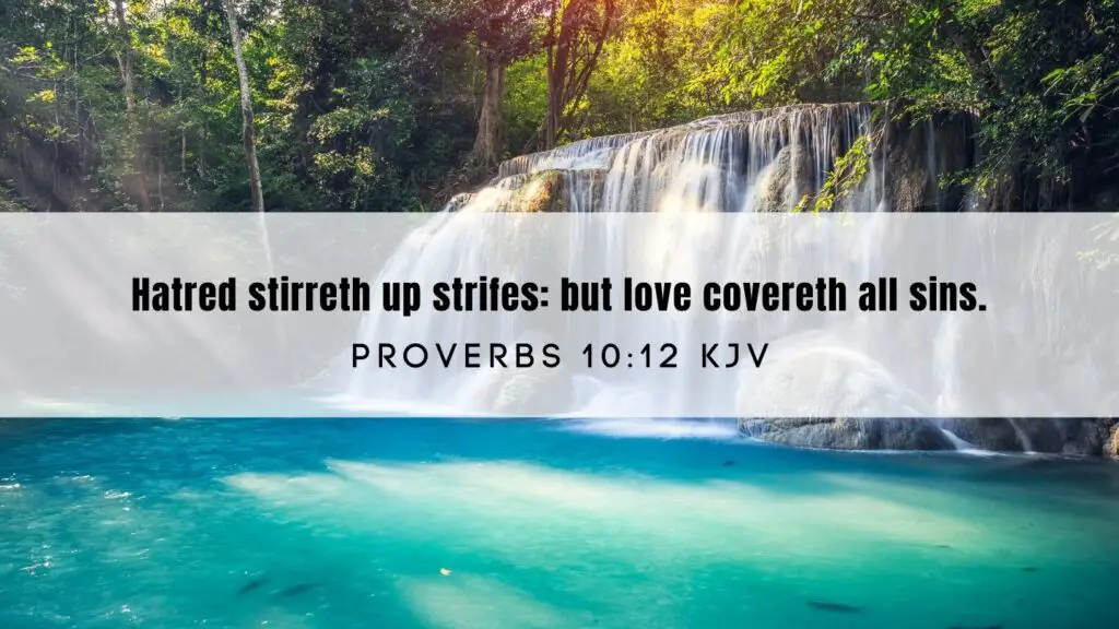 Bible verse of the Day - Proverbs 10:12 KJV