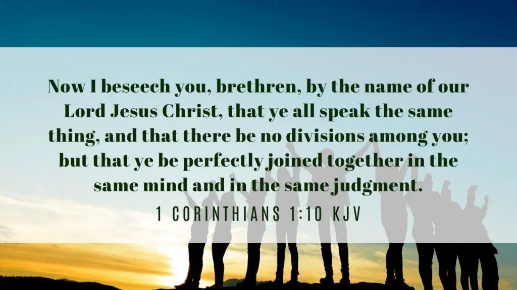 Bible verse of the Day - 1 Corinthians 1:10 KJV