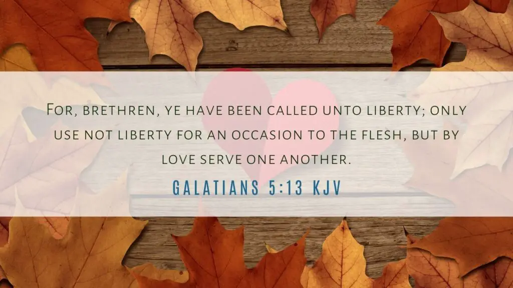 Bible verse of the Day - Galatians 5:13 KJV