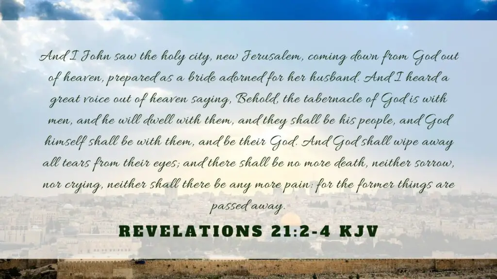 Bible verse of the Day - Revelation 21:2-4 KJV