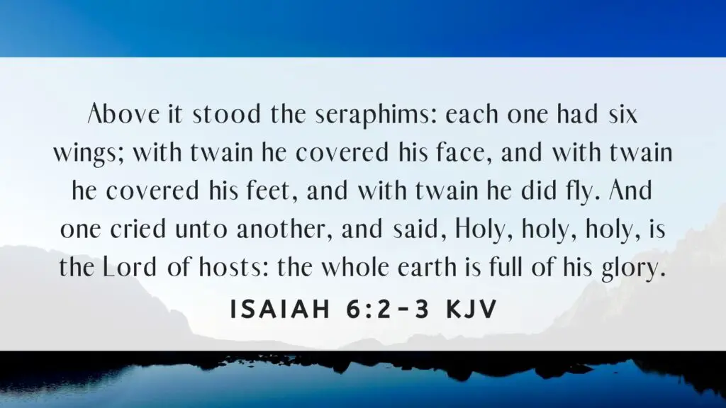 Bible verse of the Day - Isaiah 6:2-3 KJV