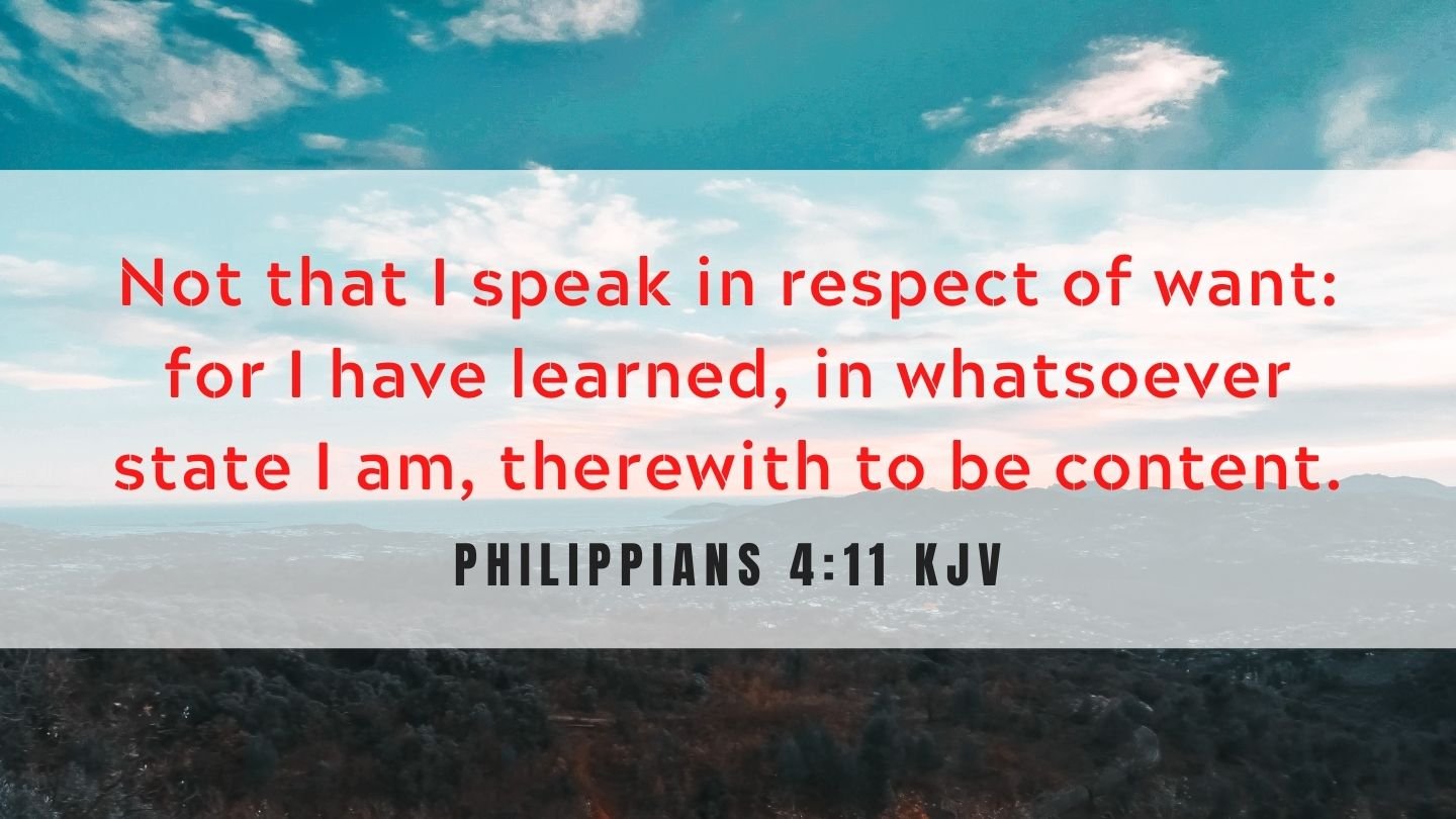 philippians chapter 4 verse 11 kjv