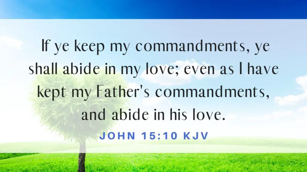 Bible verse of the Day - John 15:10 KJV