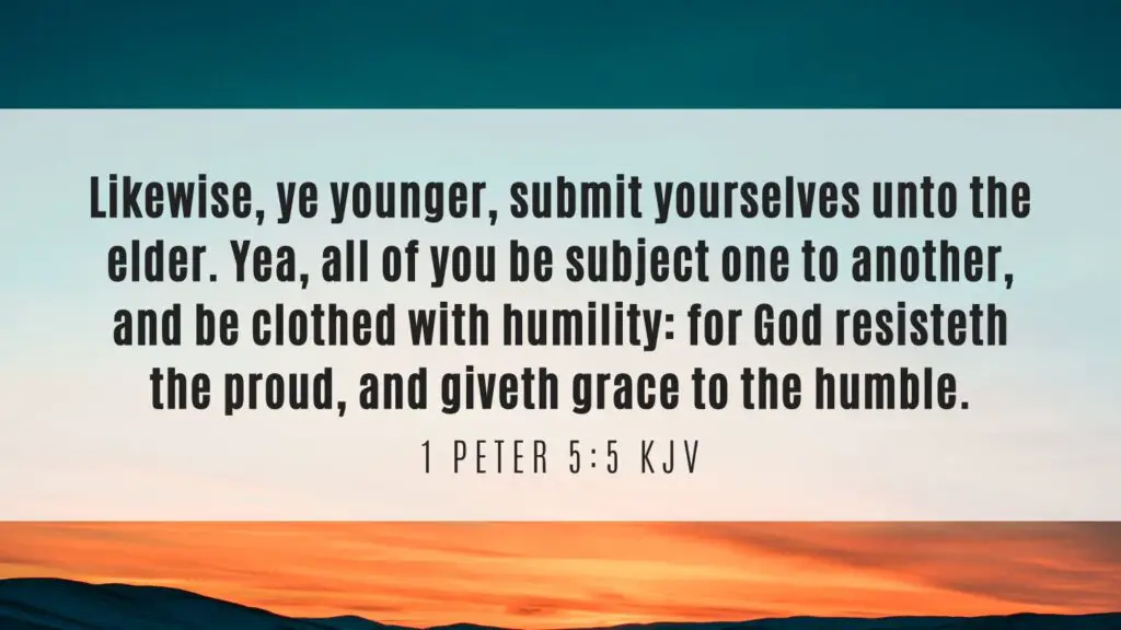 Bible verse of the Day - 1 Peter 5:5 KJV