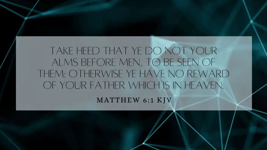 Bible Verse of the Day - Matthew 6:1 KJV