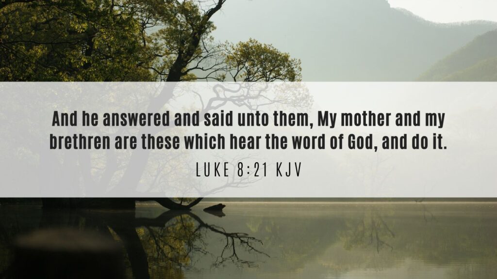 Bible Verse of the Day - Luke 8:21 KJV
