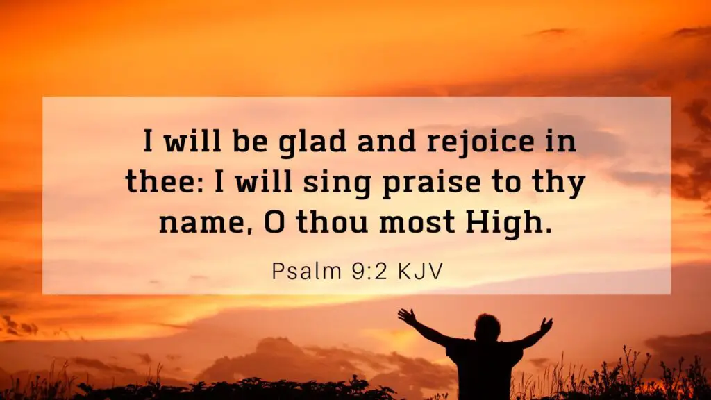 Bible Verse of the Day - Psalm 9:2 KJV