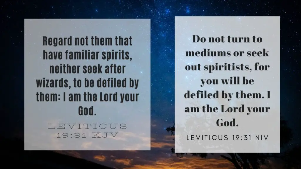 Bible verse of the Day - Leviticus 19:31 KJV