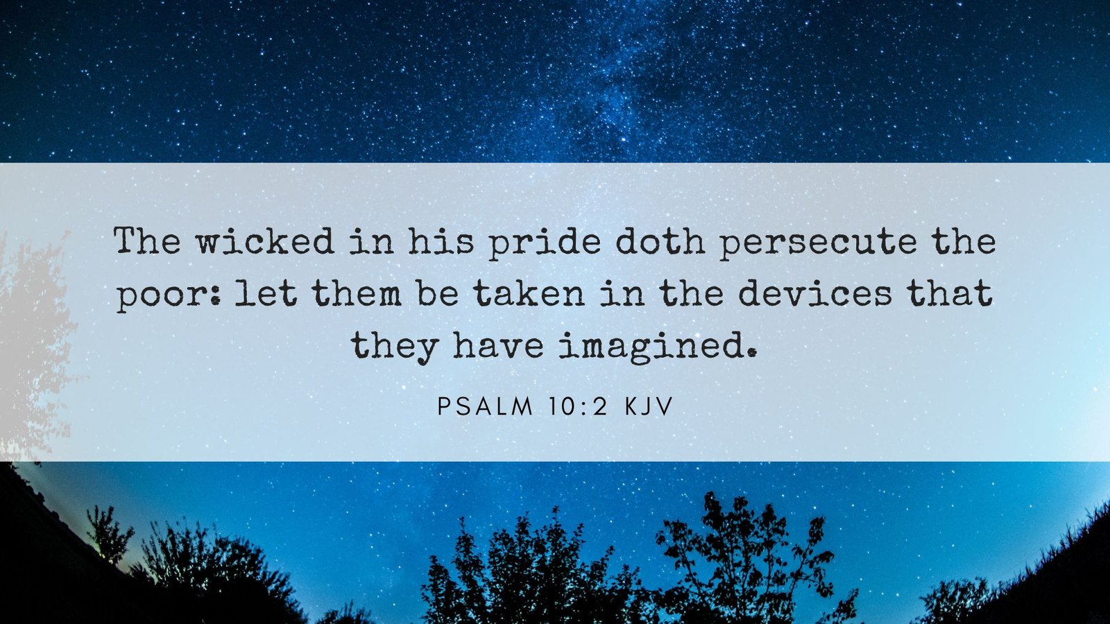 Psalm 10 Erv