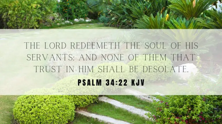 Psalm 34:22 KJV - Daily Bible Verse of the Day