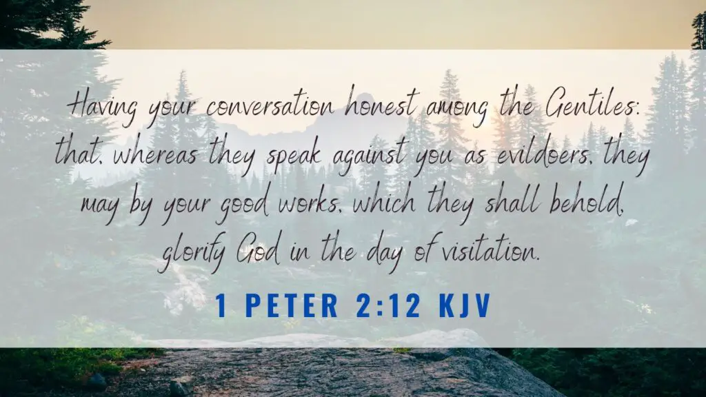 1 Peter 212 Kjv Bible Verse Of The Day