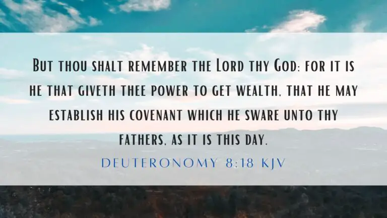 Deuteronomy 8:18 KJV - Daily Bible Verse of the Day