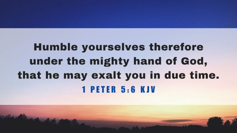 what does 1 peter chapter 5 verse 6 mean